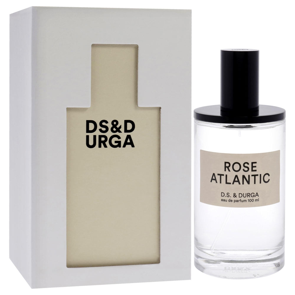 DS & Durga Rose Atlantic closeup label highlighting gift-ready premium packaging