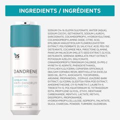 DS Labs Dandrene shower-use scene shows easy routine for daily scalp wellness and relief