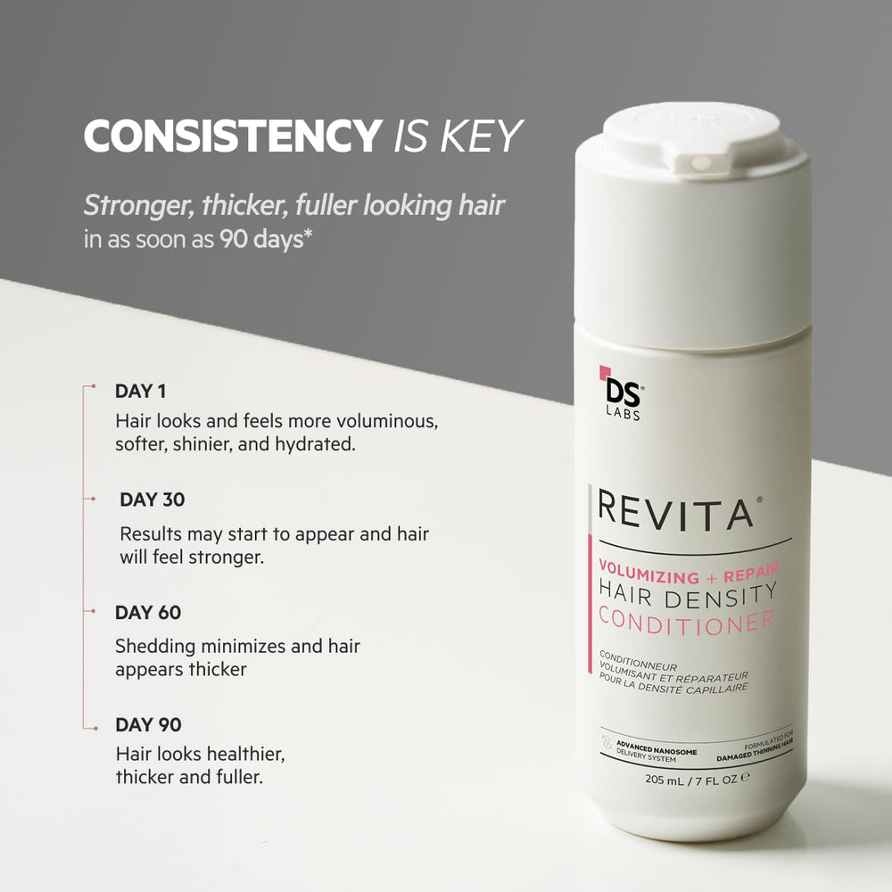 DS Labs Revita density dynamics visual illustrating thicker appearance.