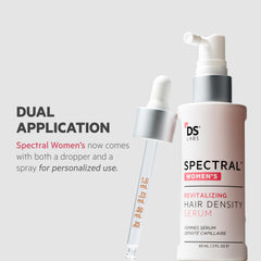 DS Labs Spectral Women's Hair Density Serum dermatologist-tested label supports trusted routine.