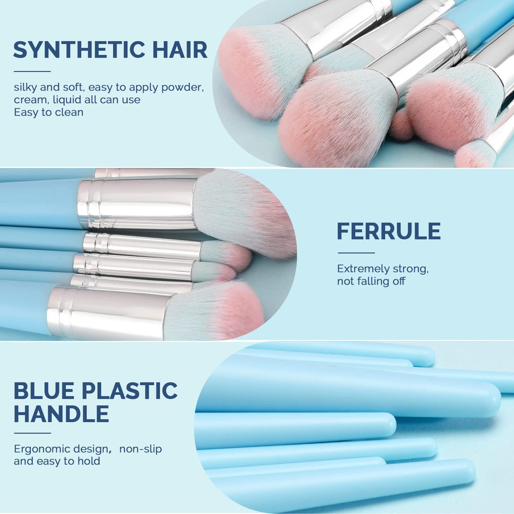 DUAIU eye brush collection designed for precise eyeshadow and brow detailing.