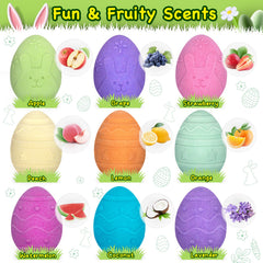 Duchong Easter bath bombs color water and generate rich bubbles for a playful soak.