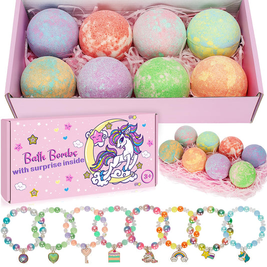 Duchong Unicorn Bath Bombs packaging, ideal for gifting to young girls