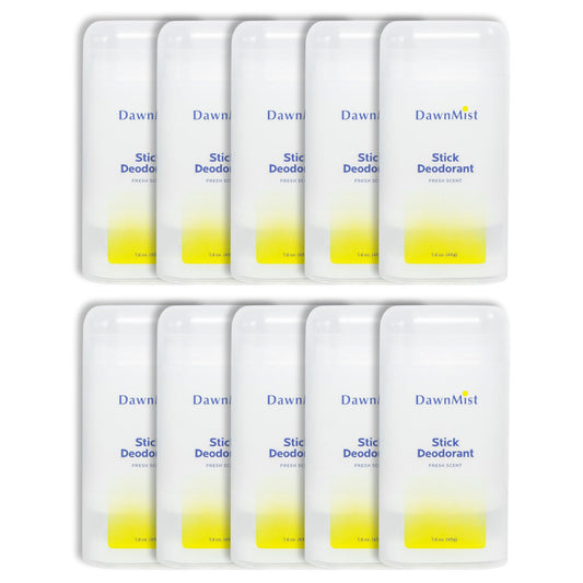 Dukal Dawn Mist Stick Deodorant 10-pack delivers long-lasting freshness for busy days.