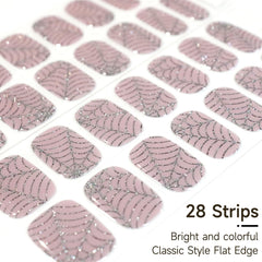 Durable gel nail strips delivering a glossy finish
