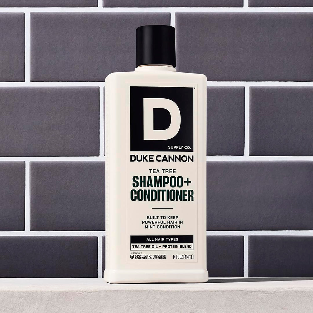 Duke Cannon 2-in-1 bundle packshot shows convenient dual cleanser duo