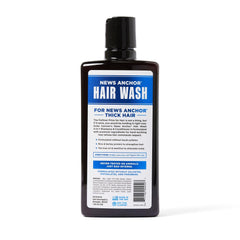 Duke Cannon News Anchor 2-in-1 hair wash lather close-up showcasing rich foam and texture.