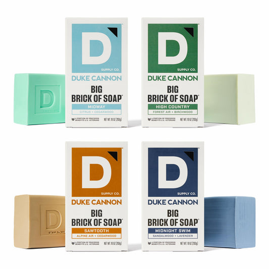 Duke Cannon Pine Tar Soap 10oz bar for rugged daily cleansing