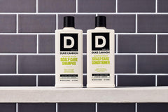 Duke Cannon professional grade conditioner being applied evenly