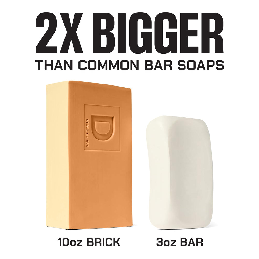 Duke Cannon Pumpkin Spice Latte bar soap 3-pack warm tones evoke autumn mornings and masculine aroma