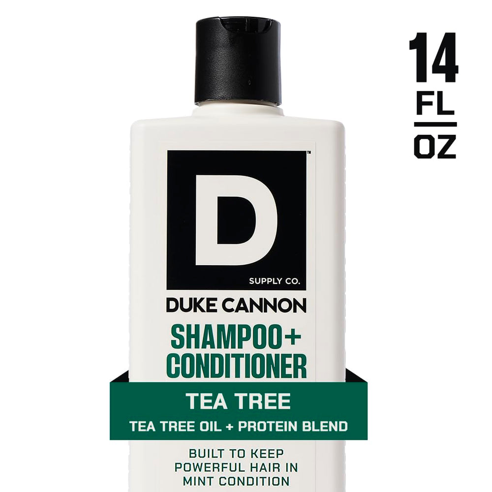 Duke Cannon Sawtooth Body Wash bottle emphasizes thick, exfoliating cleanse