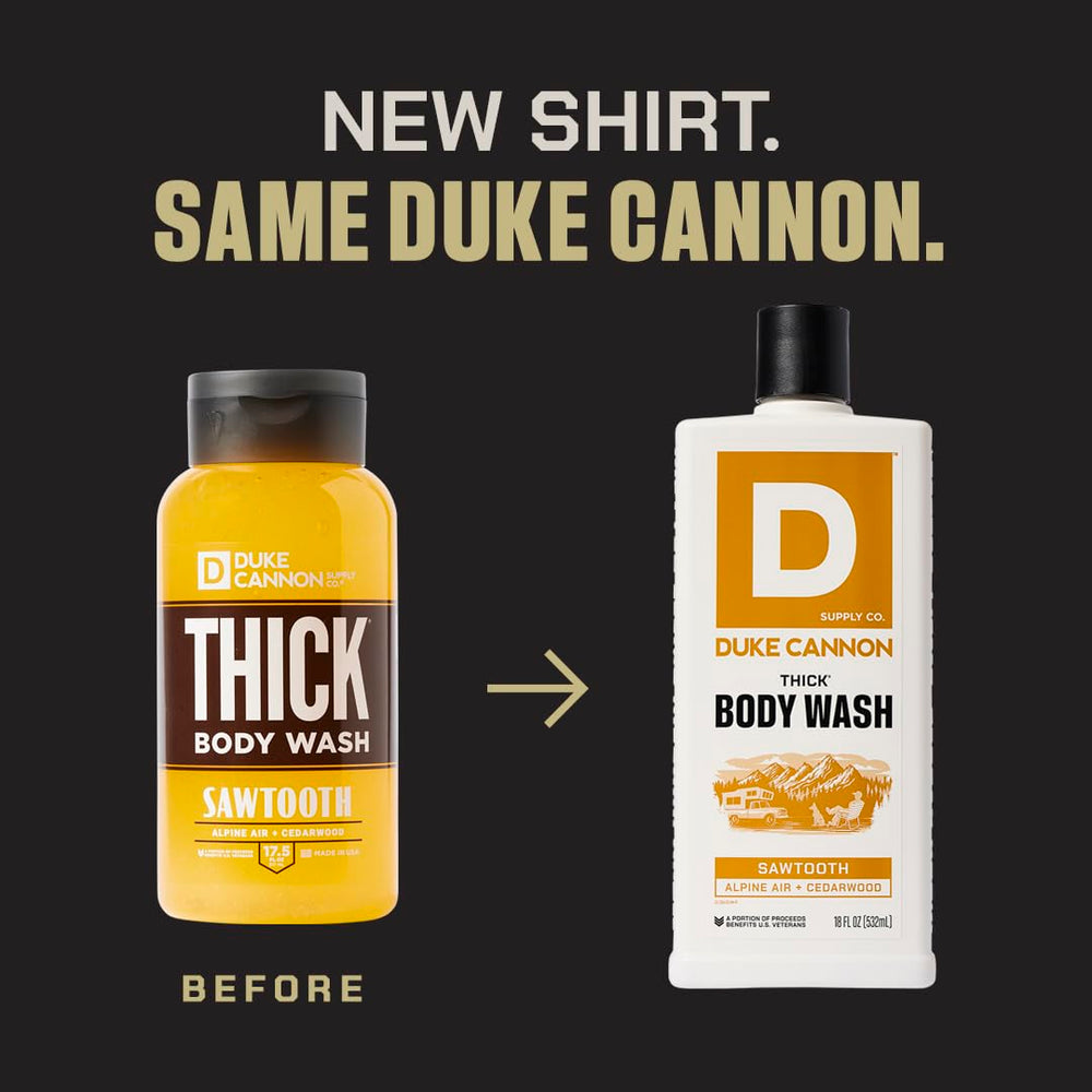 Duke Cannon Tea Tree Hair Wash foam hints at refreshing lather