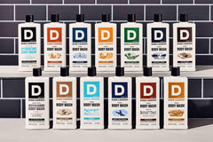 Duke Cannon THICK 3-pack display arranged neatly on a shelf.