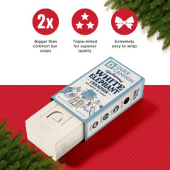 Dense, rich lather from Duke Cannon triple-milled formula.