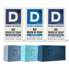 Duke Cannon Midnight Swim bar full view for rugged daily grooming.
