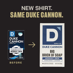 Duke Cannon Superior closeup highlights texture and invigorating daily scent.