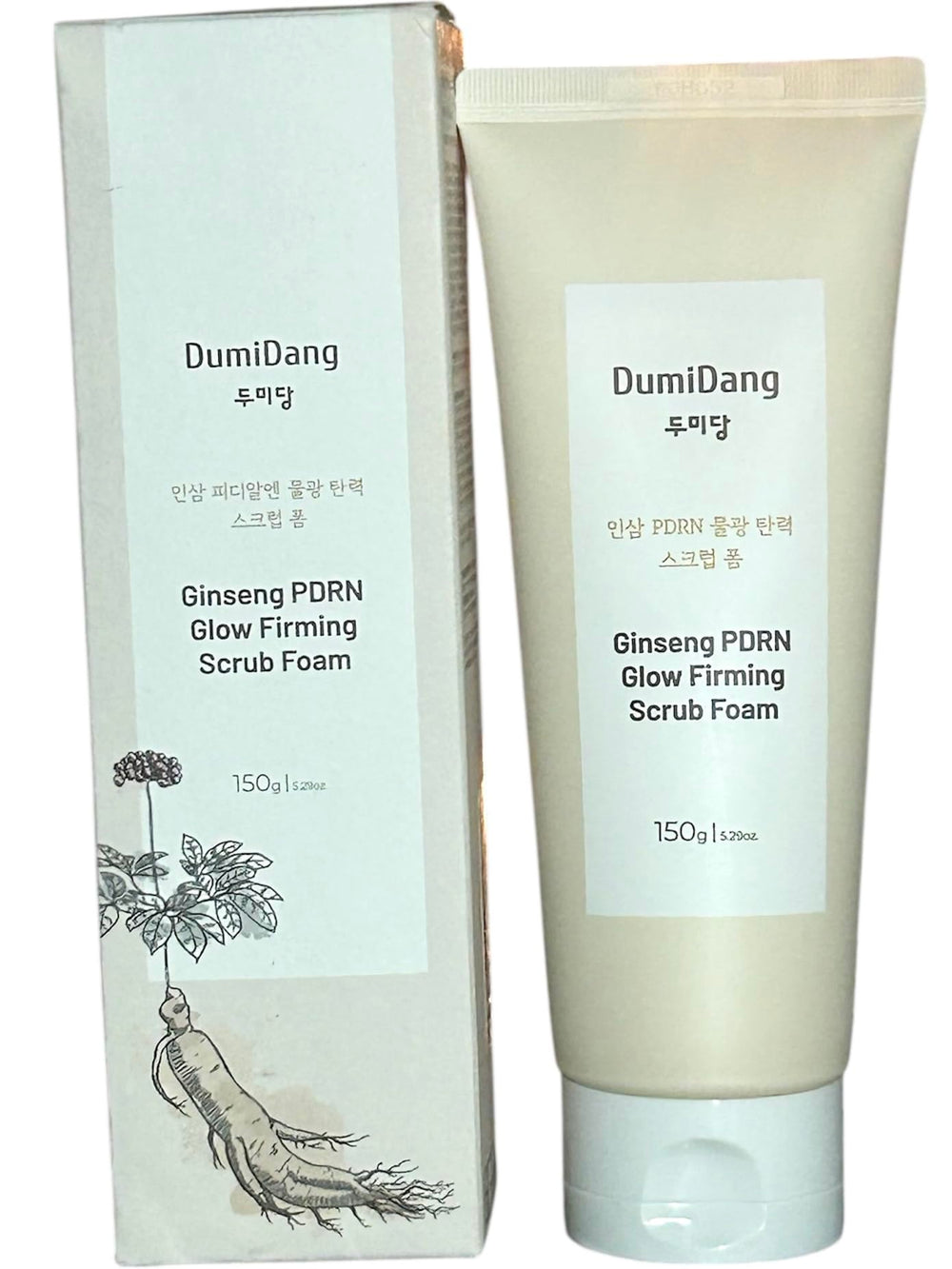 DumiDang Ginseng PDRN Glow Firming Scrub Foam for radiant, smooth skin