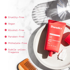 Duradry aqua fragrance bottle offers refreshing scent.