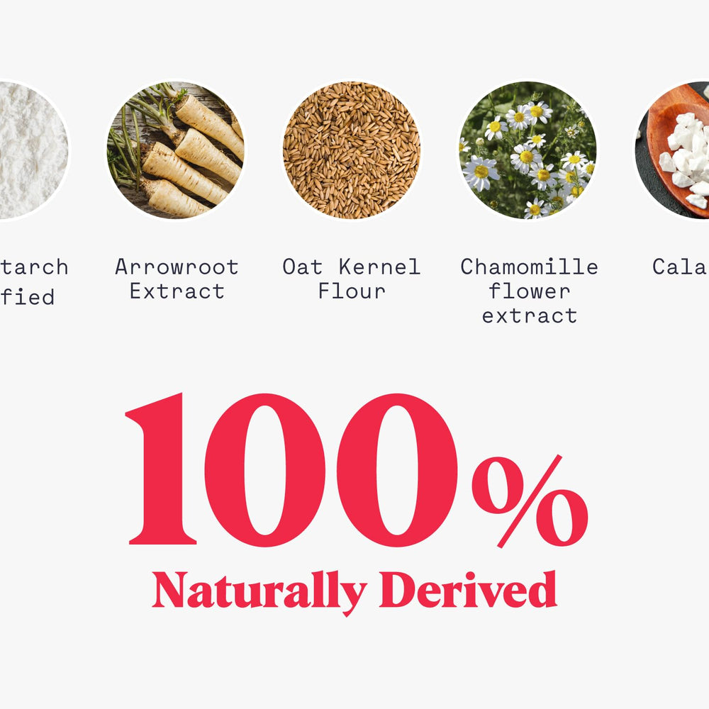 Duradry Seabreeze texture closeup highlights talc-free, smooth application.