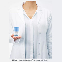 DurbaLife aluminum-free deodorant image emphasizing skin tolerance and long-lasting freshness.