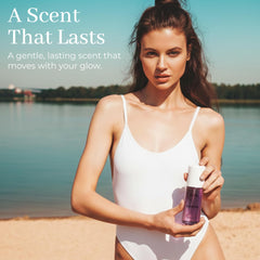DUSA Santal bottle with spray cap ready for quick refresh anytime.