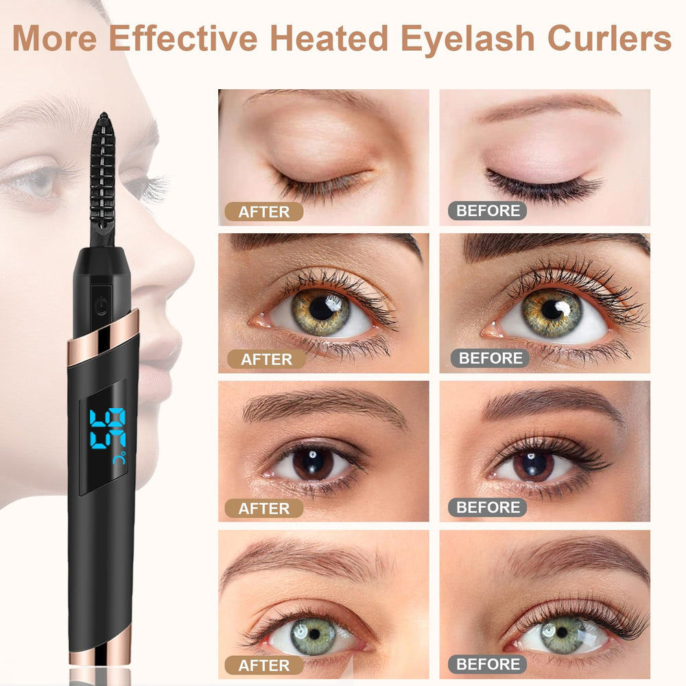 Dust2Oasis heated eyelash curler thermal slot protects skin during use
