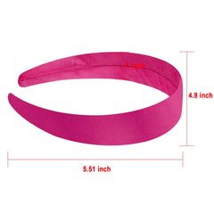Duufin 1-inch satin headbands close-up shows smooth fabric and secure fit
