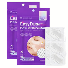 DWEasyDerm PDRN under-eye patch closeup for hydrated, refreshed skin.