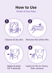 DWEasyDerm PDRN under-eye patch on skin demonstrating hydration.