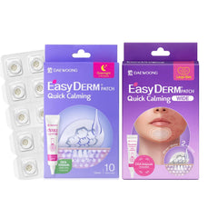 DWEasyDerm Quick Calming Patches Wide on arm for discreet soothing moments.