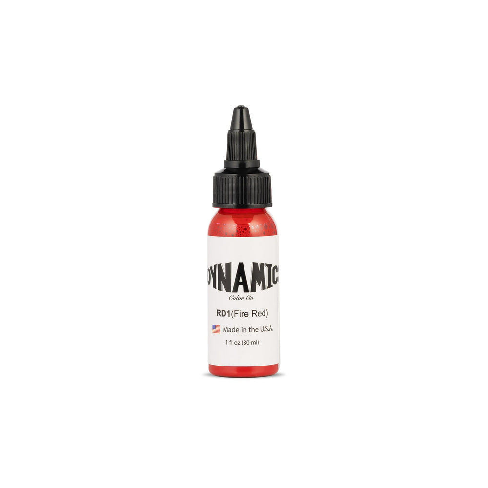 Dynamic Color Co Merica Color Ink Burgundy Red bottle for rich contrast.
