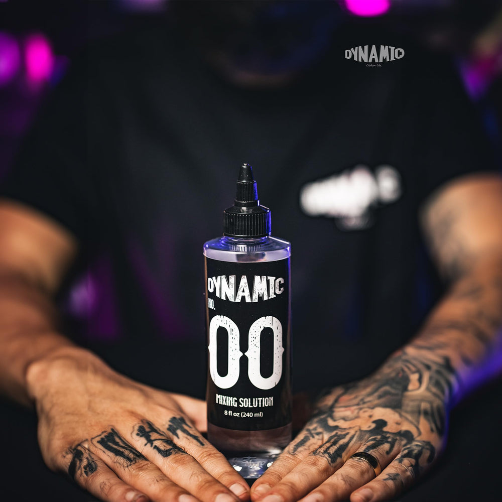 Dynamic Color Co No 00 bottle label with ingredients and usage guidelines.