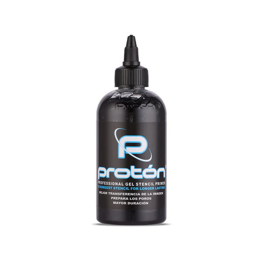 Dynamic Color Co Proton tattoo stencil primer gel front bottle offers crisp transfers.