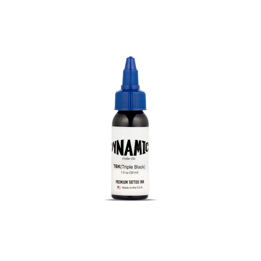 Dynamic Color Co Triple Black ink bottle front view for reliable lining and shading.