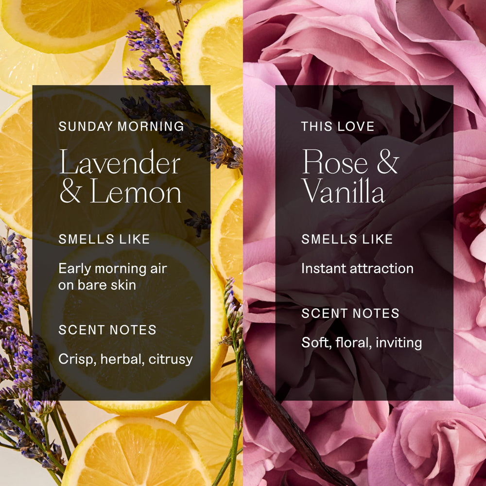 Each & Every Rose Vanilla fragrance detail with natural scent