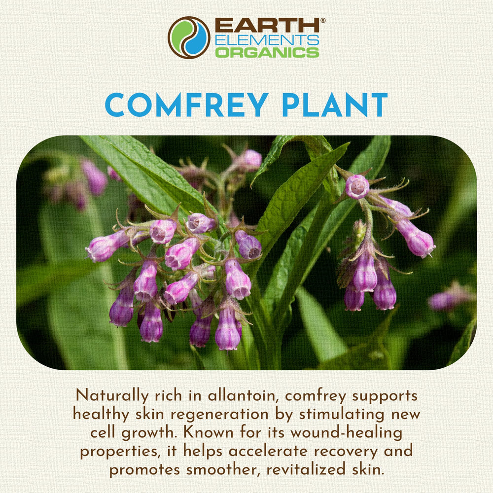 Close-up of comfrey oil texture showing a light, fast-absorbing spread.