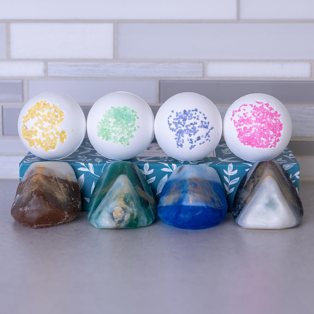 Earth & Home bath bomb with natural ingredients suitable for sensitive skin