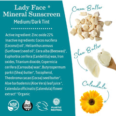 Earth Mama Lady Face reef-friendly, chemical-free sunscreen for families.