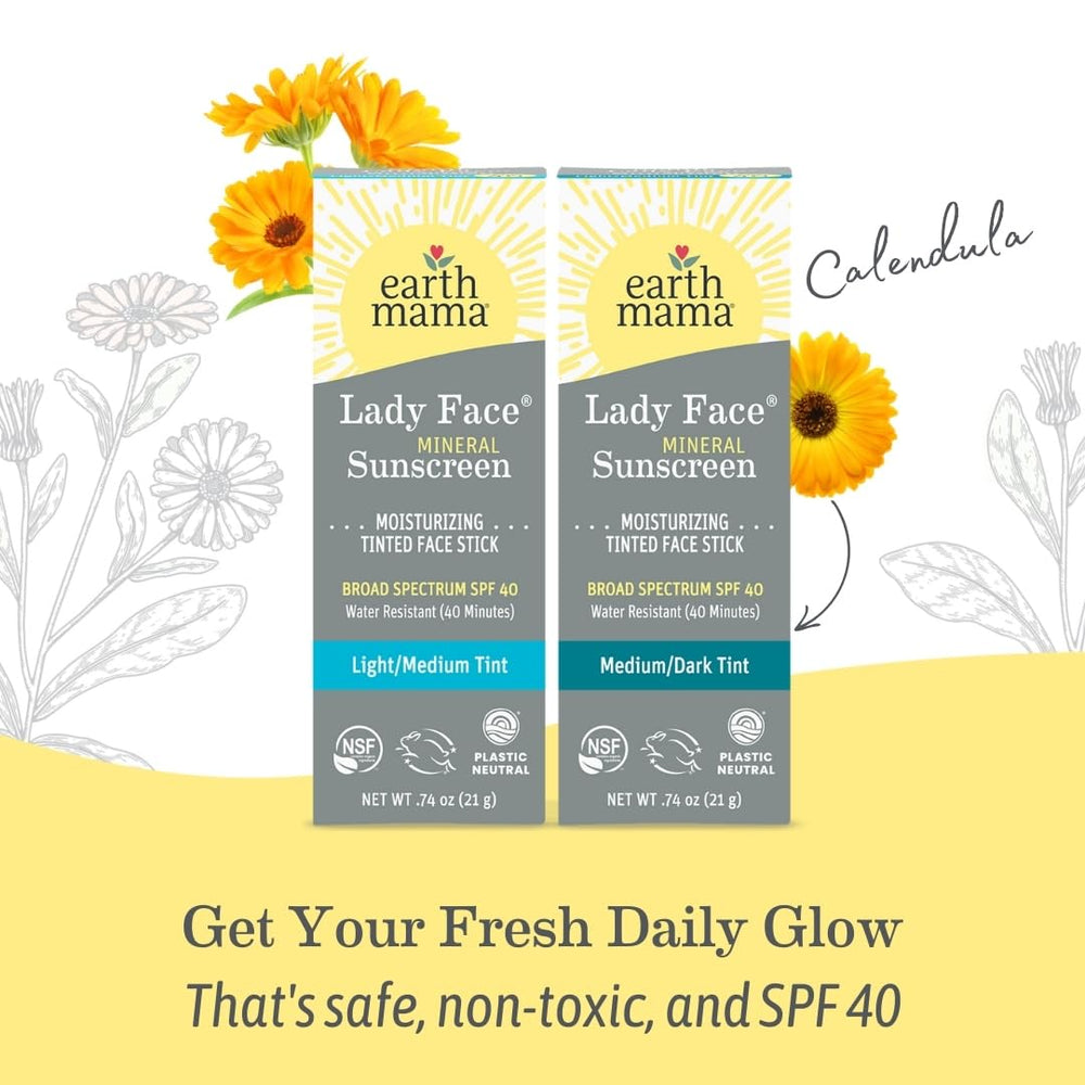 Earth Mama Lady Face tint pairings for matching or subtle contrast.