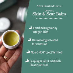 Earth Mama Organic Sea Buckthorn Oil ingredient close-up highlights bright, radiant-looking skin support.