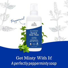Earth Mama Wild Peppermint close-up on shea, aloe, and calendula enrichment