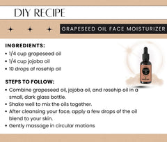 Earth N Pure Grapeseed Oil label highlights natural, therapeutic-grade quality.