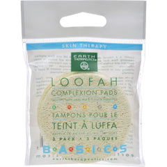 Earth Therapeutics loofah complexion pads provide gentle exfoliation and skin massage