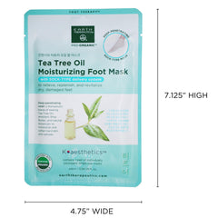 Earth Therapeutics Tea Tree Oil Foot Mask front packaging