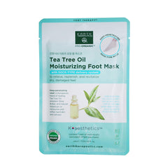 Earth Therapeutics Tea Tree Oil Foot Mask serum close-up for hydration