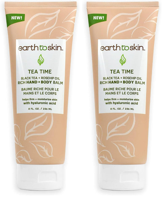 Earth To Skin balm 2-pack front view showing rich hydration for dry skin.