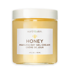 Earth To Skin Honey Manuka Day Gel Cream bottle with pump for easy daily use.