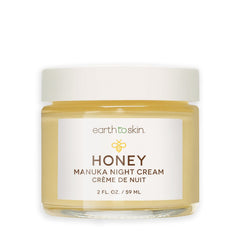 Earth To Skin Honey Manuka Night Cream bottle for overnight hydration and barrier support.