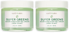 Earth To Skin Super Greens Night Gel Cream bottle promotes overnight hydration.