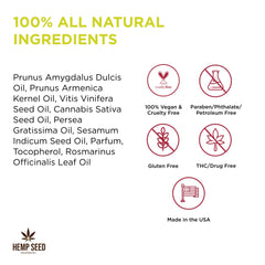 Earthly Body Hemp Seed Massage Oil Unscented cap closeup for sensitive skin